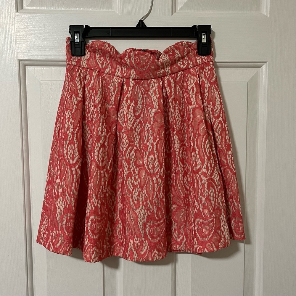 Flowy Lace High Waisted Skirt